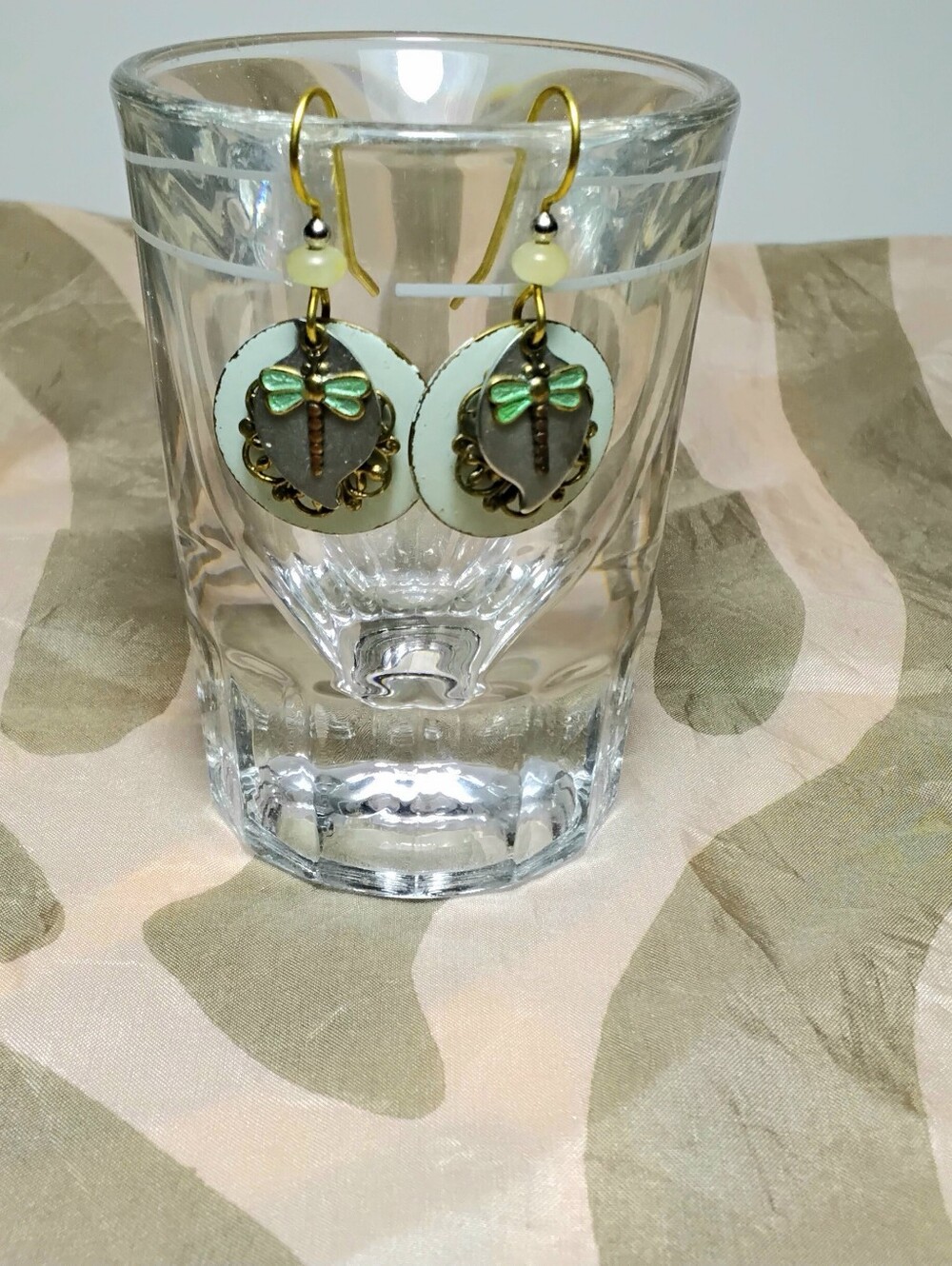 Silver Forest Dragonfly Earrings